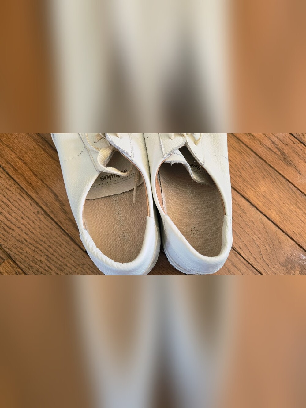 Soludos Womens White Leather Sneaker Shoes Sz 9 - Picture 3 of 6